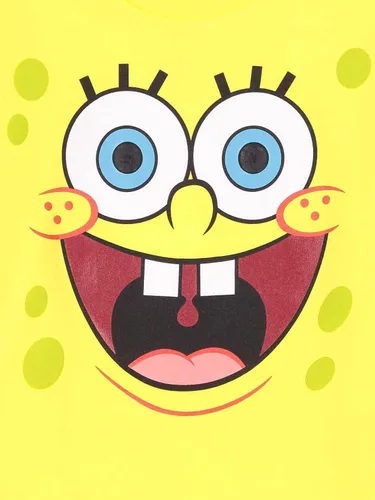 Vista 4 de Nickelodeon Bob Esponja Squarepants - Conjunto de camiseta y pantalones cortos de malla para niños