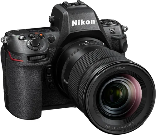 Vista 4 de Nikon Z 8 con lente de zoom Cámara híbrida profesional de fotograma completo sin espejo para fotos/vídeo con lente de 24-120 mm f/4 Modelo Nikon