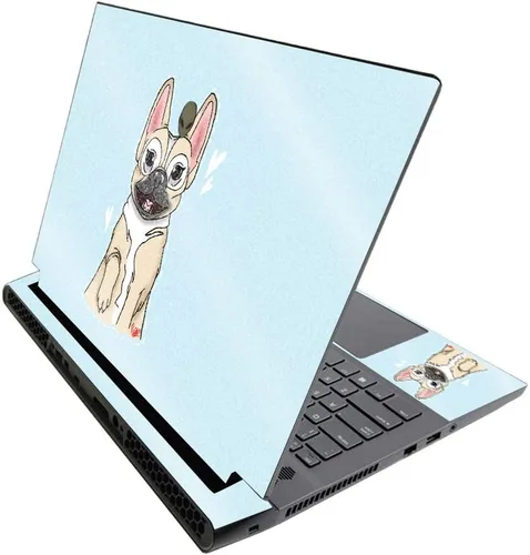 Vista 7 de MightySkins - Skin brillante con purpurina para Alienware M17 R3 (2020) y M17 R4 (2021) - Diversión de los años 90 Acabado duradero con purpurina