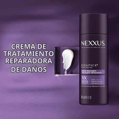 Vista 2 de Nexxus Keraphix - Crema reparadora de daños y tratamiento de prelavado, 6