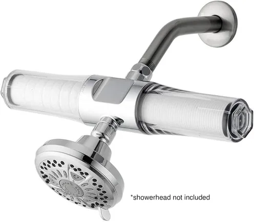 Vista 3 de Sonaki VitaPure - Filtro de ducha universal dual en línea - 400SPX - Filtración de sedimentos y fibra de carbono activado - Para sedimentos, óxido