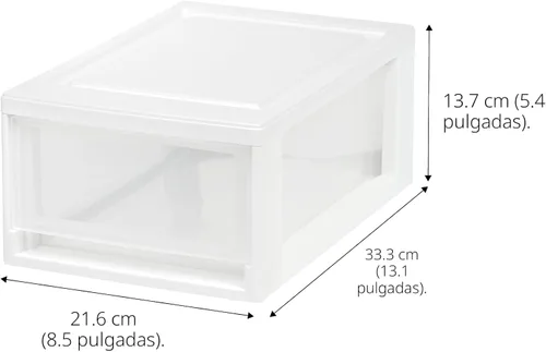 Vista 3 de IRIS USA Paquete de 2, 6 cuartos de galón pequeño organizador