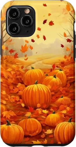 Vista 29 de Autumn Falling Leaves Pumpkin Spice Harvest Happy Autumn Case for iPhone 17