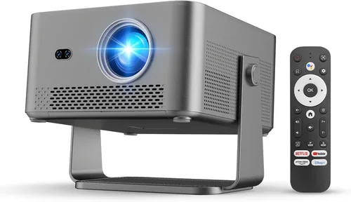 Vista 10 de [Android 14 y 800ANSI] Mini proyector Magcubic 4K 8K, compatible con proyector inteligente nativo 1080P con WiFi 6, Bluetooth 5.4, enfoque Blanco