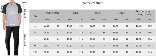 Vista 6 de Conjunto de pijama para hombre, de verano, de algodón, de manga corta, ropa de dormir