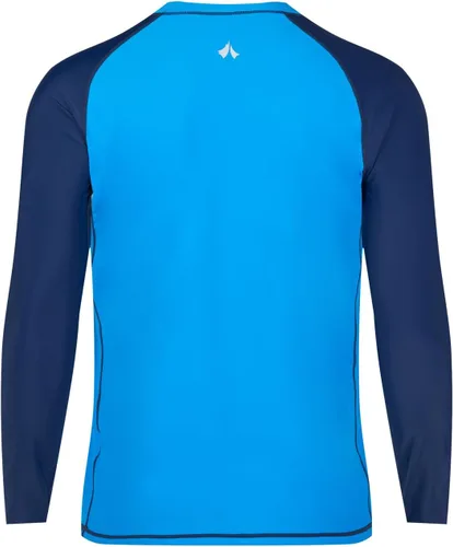 Vista 2 de Camiseta de natación de manga larga y corta para hombre, protección solar UPF 50+