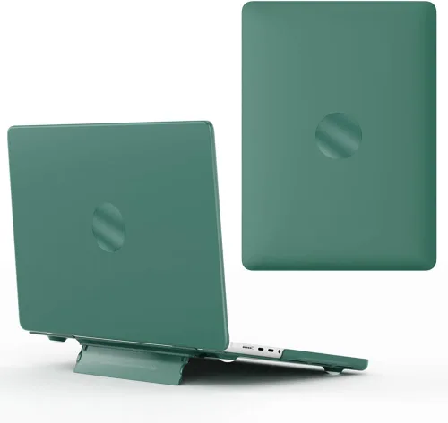 Vista 15 de IVY Carcasa rígida para MacBook Air 15 con M2 (A2941) con soporte plegable - blanco