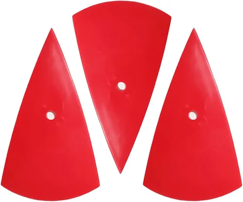Vista 8 de 3 piezas de rasqueta triangular para ventana de automóvil, instalación PPF de vinilo, herramienta de tinte de varios bordes, kit de raspador