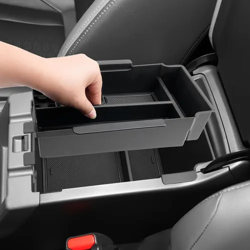 Vista 2 de YEE PIN Organizador de consola central Crosstrek 2024 2025 para Subaru Crosstrek 2024 2024 Crosstrek Bandeja de consola doble Crosstrek 2024