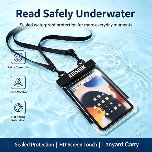 Vista 6 de Funda impermeable para lector de libros electrónicos, bolsa para lector de libros electrónicos, bolsa seca para Amazon Kindle Paperwhite Oasis Fire