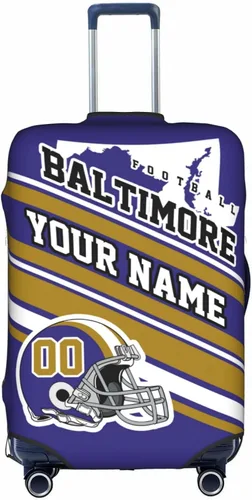 Vista 30 de Fundas de equipaje personalizadas con nombre y número, funda de maleta lavable elástica personalizada para equipaje, Arizona, Fútbol