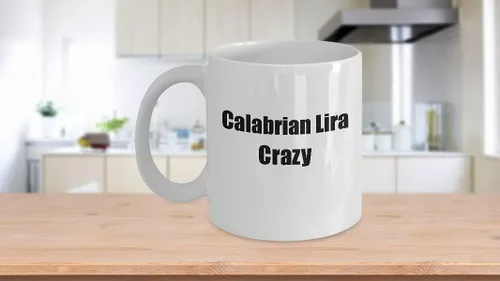Vista 3 de EzGift Funny Calabrian Lira Crazy Mug Musician Gift Instrument Player Present Coffee Tea Cup 11 oz