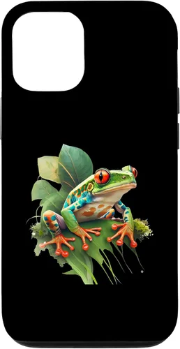 Vista 26 de iPhone 16 Rainforest Amphibian Red Eyed Tree Frog Green Body Frog Case