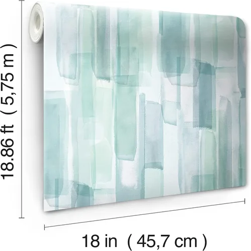 Vista 7 de Mr. Kate Papel pintado para despegar y pegar de vidrio de acuarela, RMK12316RL
