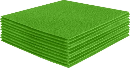 Vista 77 de FabricLA Hojas de fieltro acrílico para manualidades, cuadrados de fieltro precortados suaves de 4 x 4 pulgadas (3.9 in x 3.9 in), utiliza hojas