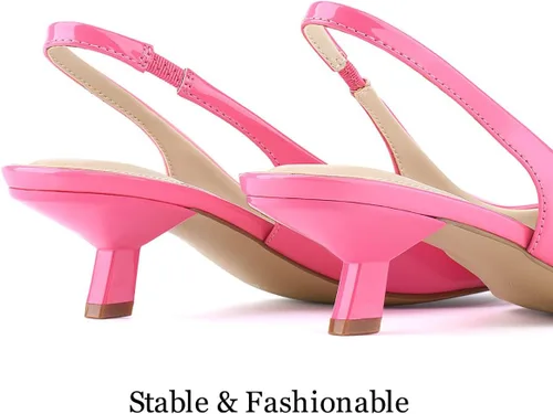 Vista 6 de JENN ARDOR Zapatos de vestir de tacón bajo para mujer, zapatos de vestir para gatitos, sandalias de tacón elegante, zapatos casuales de moda
