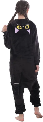 Vista 6 de WOYASIM Pijama de animal para niños, disfraz de una pieza, ropa de dormir, Halloween, Pascua, cosplay para niñas y niños