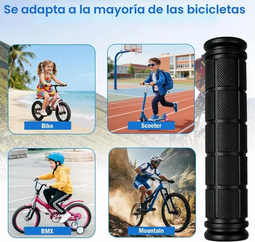 Vista 6 de 4 pares de manillar de bicicleta Agarraderas de seta para BMX/MTB/Road Mountain Bikes