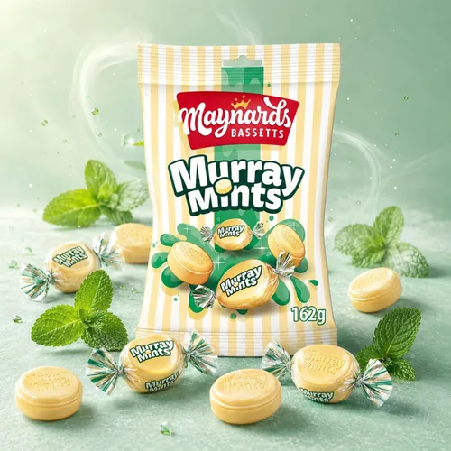 Vista 7 de Maynards Bassetts Murray - Bolsa de mentas, 6.81 oz (paquete de 12) Mint Flavoured Hard Candy with Chewy Centre Individually Wrapped Mint Sweets