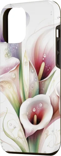 Vista 2 de iPhone 12 Pro Max Calla Lilies Flower Floral Watercolor Case