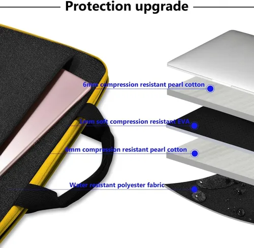 Vista 3 de Hseok - Funda para computadora portátil de 13 a 14 pulgadas, maletín para B01YL01