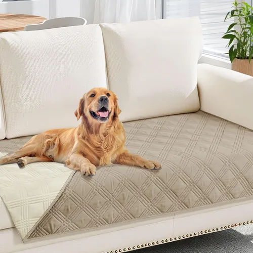 Vista 18 de hyha - Manta impermeable para cama de perro, mantas suaves para mascotas, funda impermeable para sofá para perros, fundas reversibles lavables