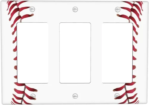 Vista 194 de Cubierta Decorativa de Interruptor de Luz con Ilusión Óptica Visual 3D, Cubierta de Placa de Pared de 1 Gang en Blanco sin Dispositivo, Cubiertas
