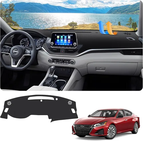 Vista 86 de FIILINES Cubierta para tablero Compatible con Mazda 3 2010-2013 Accesorios Tapete para tablero para Mazda 3 Accesorios Tapete para salpicadero