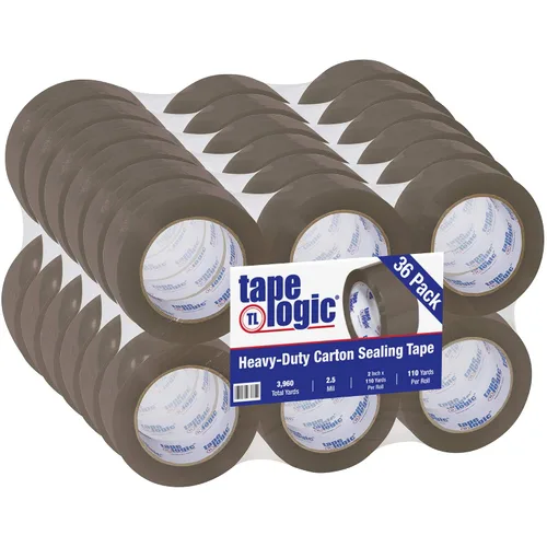 Vista 13 de Aviditi Tape Logic - Cinta de embalaje termofusible resistente, transparente de 2 pulgadas x 55 yardas, 2.5 mil, paquete de 6, perfecta