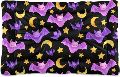 Vista 42 de Almohadilla de cama para mascotas con estampado de vaca 3D, tapete suave para cama de perro con parte inferior antideslizante, almohadilla de jaula