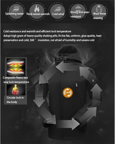 Vista 5 de Conjunto de traje de esquí de dos piezas para hombre, impermeable, resistente al viento, con capucha, abrigo de nieve, 2 piezas, trajes de nieve
