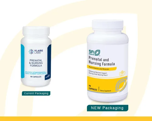 Vista 2 de SFI Health Klaire Labs - Multivitamínico prenatal y de enfermería, vitaminas posnatales y prenatales para mujeres con hierro, apoyo nutricional