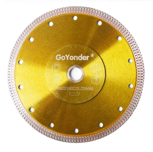 Vista 27 de GoYonder Hoja de Sierra de Diamante Super Delgada de 4" para Amoladora Hoja de Azulejo, Hoja de Sierra de Diamante para Cortar Azulejos de Porcelana