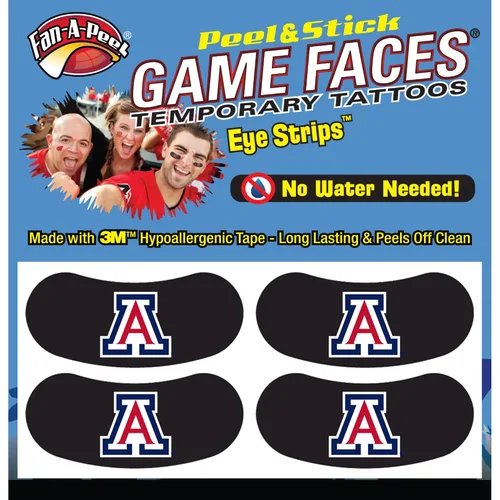 Vista 302 de Fan-A-Peel Tatuajes temporales sin agua del estado de Louisiana, hipoalergénicos, para despegar y pegar, tatuajes temporales impermeables