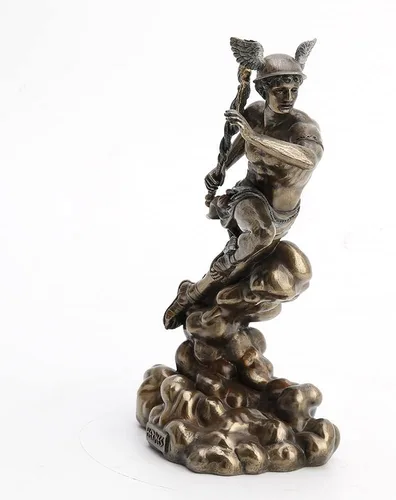 Vista 4 de Veronese Design Hermes - Dios griego de los viajes, la suerte y el comercio estatua