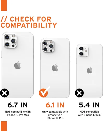 Vista 2 de URBAN ARMOR GEAR Lucent - Funda protectora para iPhone 12 / iPhone 12 Pro (pantalla de 6.1 pulgadas), diseño delgado, ligera, elegante