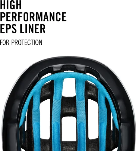 Vista 6 de POC, Ventral Air Spin NFC - Casco de bicicleta para ciclismo de carretera, uranio negro/hidrógeno blanco, talla L