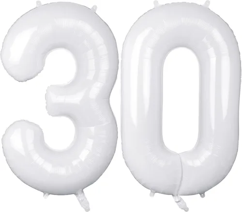 Vista 10 de Globos grandes de 40 pulgadas para 30 cumpleaños, aniversario, eventos, celebraciones, fiestas, decoraciones color negro