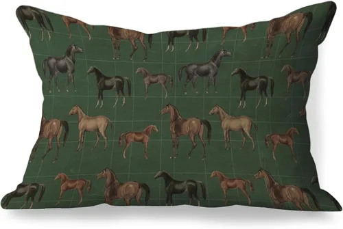 Vista 18 de Fundas de almohada de 12 x 20 pulgadas, regalos para amantes de los caballos, fundas de almohada lumbares decorativas para el hogar, sala de estar