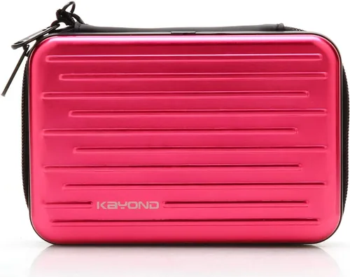 Vista 9 de Anti-Shock Silver Aluminio Carry Travel Funda protectora de almacenamiento para disco duro externo portátil de 2.5 pulgadas HDD USB 2.0/3.0 (negro)