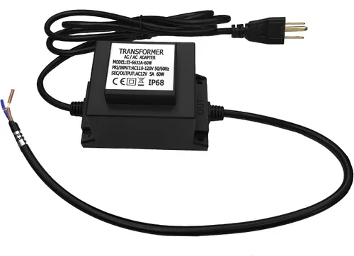 Vista 8 de Transformador de CA impermeable de 12 V 3 A, 36 W, fuente de alimentación LED de 110 V-120 V a 12 V CA, convertidor de voltaje, controlador LED