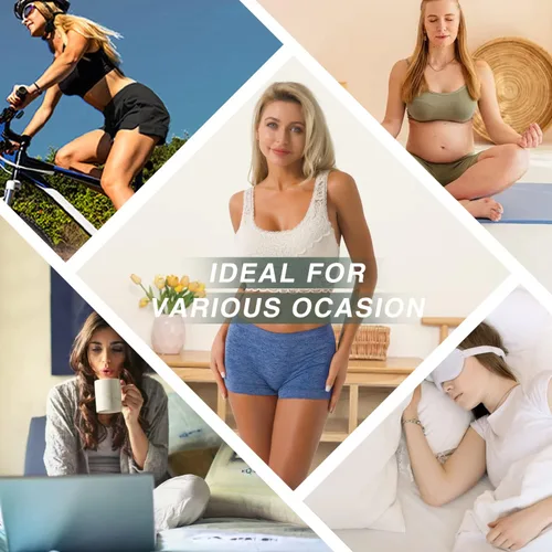 Vista 5 de R Ruxia - Bragas tipo bóxer para mujer, ropa interior de nailon sin costuras, calzones tipo bóxer elásticos, paquete de 5