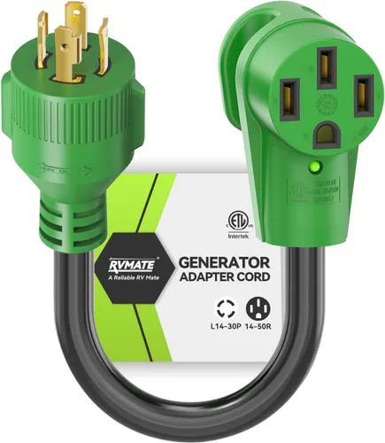 Vista 7 de RVMATE Cable adaptador de generador RV de 30 amperios a 30 amperios