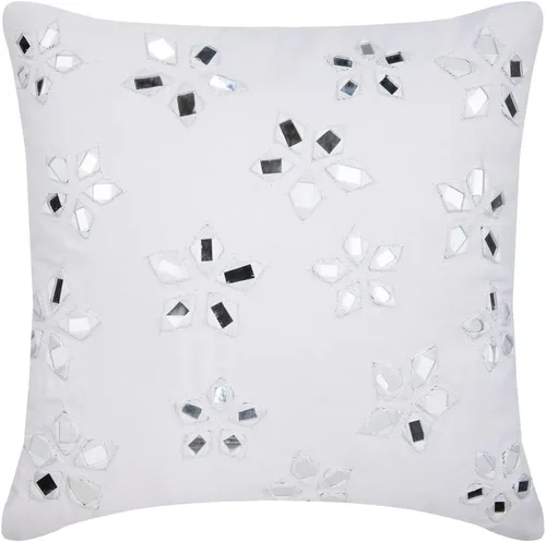 Vista 7 de The HomeCentric Funda de almohada, fundas de almohada decorativas de 12 x 12 pulgadas (11.8 x 11.8 in), color blanco, fundas de almohada de piel