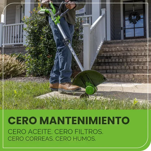 Vista 8 de Greenworks Cortadora de Hilo/Bordeadora Inalámbrica de 24V (Gen 2), Ancho de Corte de 12", Diseño Ultra-Ligero de 6 lbs, con Batería de 2.0Ah