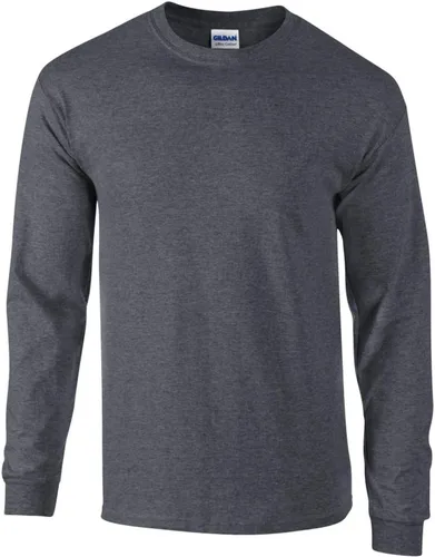 Vista 6 de Camiseta Gildan de manga larga, de algodón, con cuello redondo, para hombre