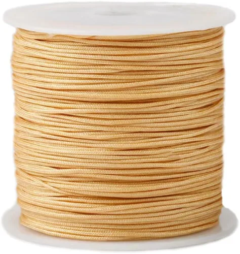 Vista 27 de Cordón de nailon de 0.020 in, hilo de ajuste para nudos chinos, collares, joyería, macramé, cuentas, pulseras de 150 yardas (negro)