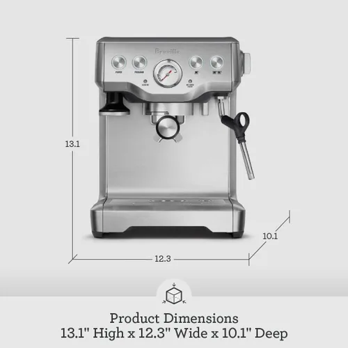 Vista 3 de Cafetera exprés Breville The Infuser, Semi-Automatic, Sésamo negro