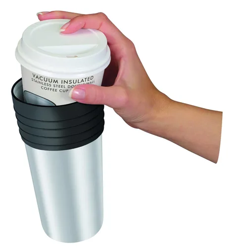 Vista 4 de Thermos Aislador de taza de café de acero inoxidable