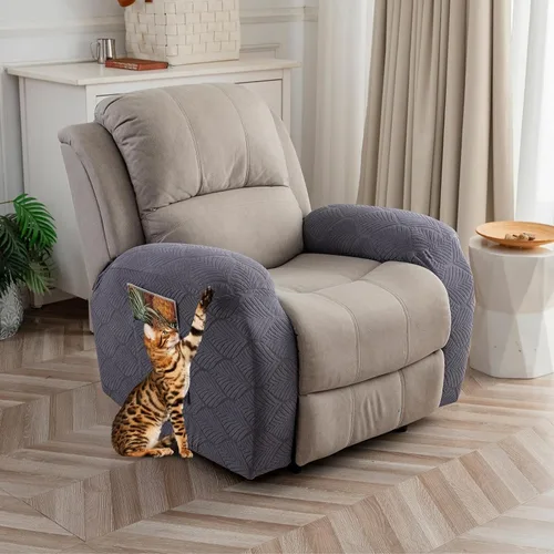Vista 27 de Funda para Silla Reclinable 100% Impermeable, 1 Pieza Fundas Elásticas para Sofá Reclinable Lavables para Silla Reclinable para Mascotas, Perros